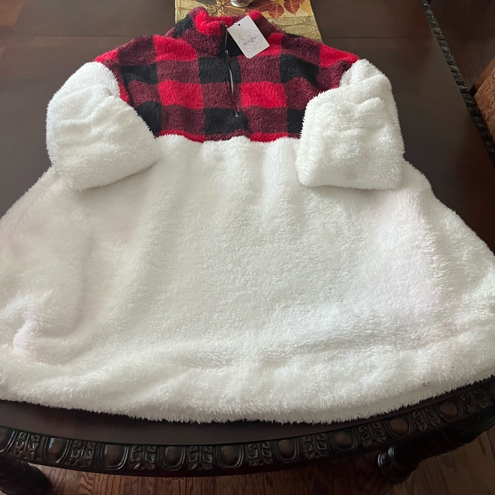 Blueming brand zip fleece pullover NWT